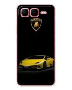 Чехол для Infinix Smart 10 Plus с картинкой «Lamborghini желтый акцент»