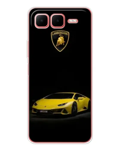 Чехол для Infinix Smart 10 Plus с картинкой «Lamborghini желтый акцент»