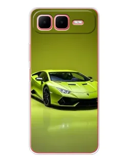 Чехол для Infinix Smart 10 Plus с картинкой «Салатовый Lamborghini Huracan»