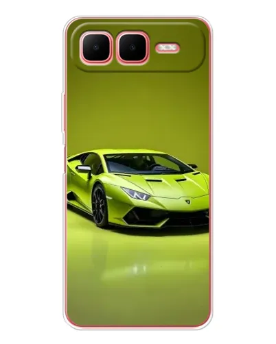 Чехол для Infinix Smart 10 Plus с картинкой «Салатовый Lamborghini Huracan»