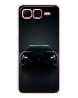 Чехол для Infinix Smart 10 Plus с картинкой «Черный Lamborghini Aventador»