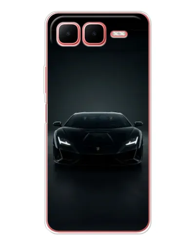Чехол для Infinix Smart 10 Plus с картинкой «Черный Lamborghini Aventador»