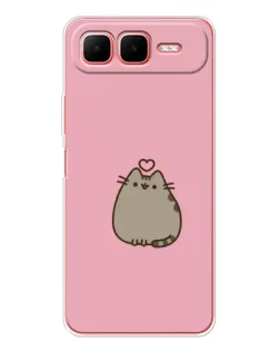 Чехол для Infinix Smart 10 Plus с картинкой «Pusheen сердце»