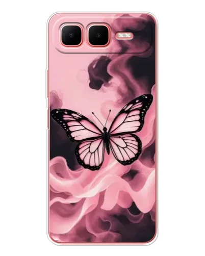 Чехол для Infinix Smart 10 Plus с картинкой «Бабочка в дыму»