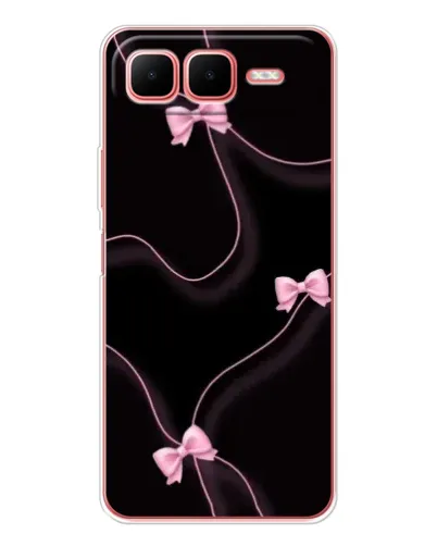 Чехол для Infinix Smart 10 Plus с картинкой «Розовые ленты»