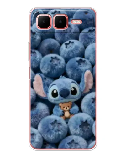 Чехол для Infinix Smart 10 Plus с картинкой «Стич и голубика»