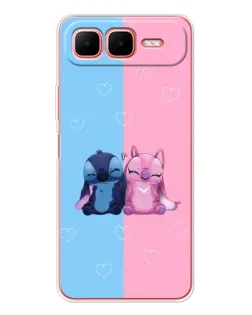 Чехол для Infinix Smart 10 Plus с картинкой «Stitch и Angel Love» Чехол для Infinix Smart 10 Plus с картинкой «Stitch и Angel Love»