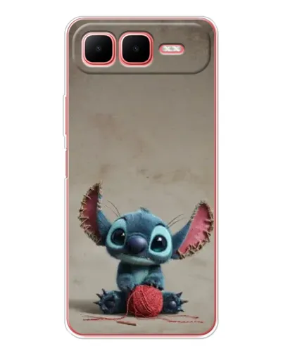 Чехол для Infinix Smart 10 Plus с картинкой «Стич на коричневом фоне»