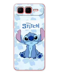 Чехол для Infinix Smart 10 Plus с картинкой «Stitch среди цветов» Чехол для Infinix Smart 10 Plus с картинкой «Stitch среди цветов»
