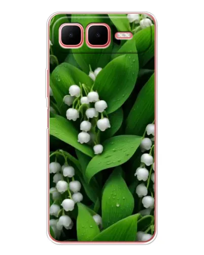 Чехол для Infinix Smart 10 Plus с картинкой «Ландыши в зелени»