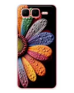 Чехол для Infinix Smart 10 Plus с картинкой «Радужный цветок» Чехол для Infinix Smart 10 Plus с картинкой «Радужный цветок»