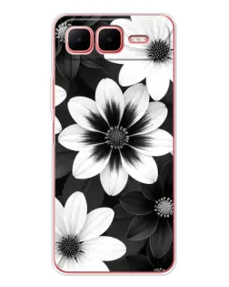 Чехол для Infinix Smart 10 Plus с картинкой «Монохромные астры» Чехол для Infinix Smart 10 Plus с картинкой «Монохромные астры»