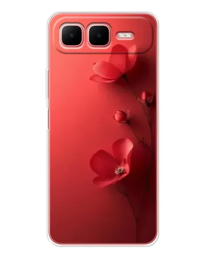 Чехол для Infinix Smart 10 Plus с картинкой «Маковые соцветия»
