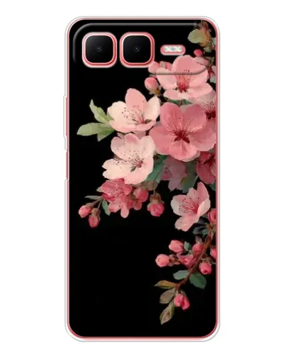 Чехол для Infinix Smart 10 Plus с картинкой «Розовая ветка сакуры»