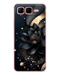Чехол для Infinix Smart 10 Plus с картинкой «Черный лотос» Чехол для Infinix Smart 10 Plus с картинкой «Черный лотос»