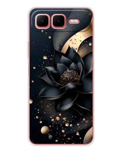 Чехол для Infinix Smart 10 Plus с картинкой «Черный лотос»