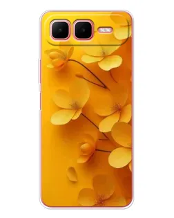 Чехол для Infinix Smart 10 Plus с картинкой «Золотые лепестки» Чехол для Infinix Smart 10 Plus с картинкой «Золотые лепестки»