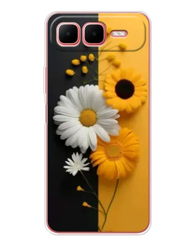 Чехол для Infinix Smart 10 Plus с картинкой «Подсолнух и ромашка»