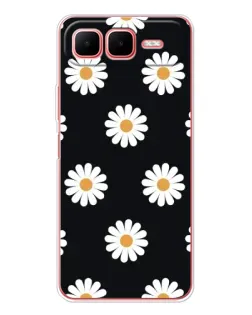 Чехол для Infinix Smart 10 Plus с картинкой «Ромашки на черном» Чехол для Infinix Smart 10 Plus с картинкой «Ромашки на черном»