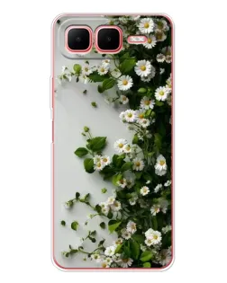 Чехол для Infinix Smart 10 Plus с картинкой «Ветка мелких белых цветов» Чехол для Infinix Smart 10 Plus с картинкой «Ветка мелких белых цветов»