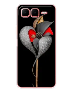 Чехол для Infinix Smart 10 Plus с картинкой «Серебряный фантазийный цветок» Чехол для Infinix Smart 10 Plus с картинкой «Серебряный фантазийный цветок»