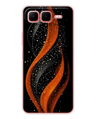 Чехол для Infinix Smart 10 Plus с картинкой «Огненная звездная волна»