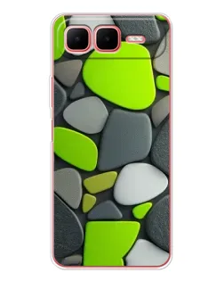 Чехол для Infinix Smart 10 Plus с картинкой «Яркая неоновая галька»