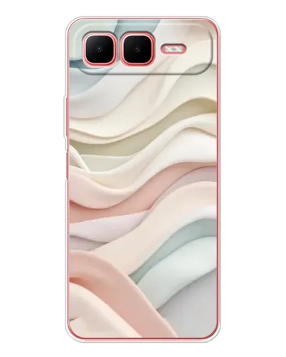 Чехол для Infinix Smart 10 Plus с картинкой «Пастельные нежные волны»