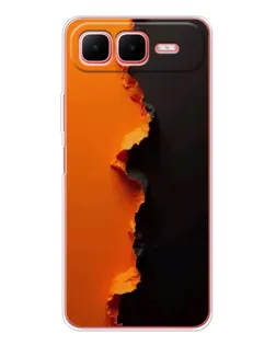 Чехол для Infinix Smart 10 Plus с картинкой «Оранжевый разлом»
