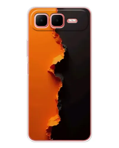 Чехол для Infinix Smart 10 Plus с картинкой «Оранжевый разлом»