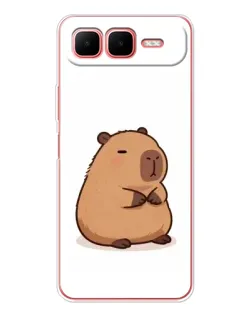 Чехол для Infinix Smart 10 Plus с картинкой «Толстенькая капибара»