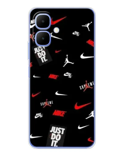 Чехол для Infinix Smart 10 с картинкой «Nike Mix Pattern» Чехол для Infinix Smart 10 с картинкой «Nike Mix Pattern»