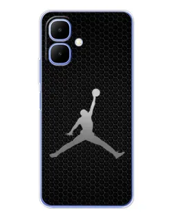 Чехол для Infinix Smart 10 с картинкой «Jordan Dark Carbon»