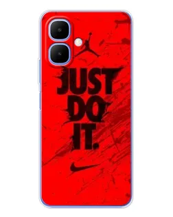 Чехол для Infinix Smart 10 с картинкой «Nike Just Do It»