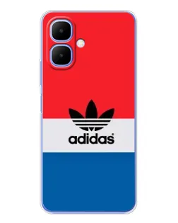 Чехол для Infinix Smart 10 с картинкой «Ретро блоки Adidas»