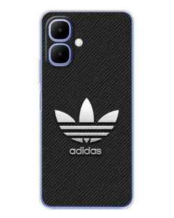 Чехол для Infinix Smart 10 с картинкой «Adidas Карбоновая текстура»