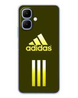 Чехол для Infinix Smart 10 с картинкой «Оливковый градиент Adidas»