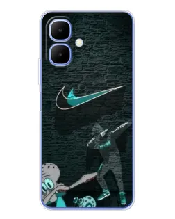 Чехол для Infinix Smart 10 с картинкой «Спортивный арт Nike»