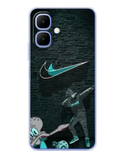 Чехол для Infinix Smart 10 с картинкой «Спортивный арт Nike»