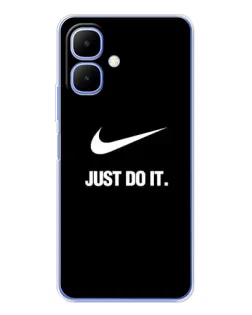 Чехол для Infinix Smart 10 с картинкой «Классический принт Nike» Чехол для Infinix Smart 10 с картинкой «Классический принт Nike»