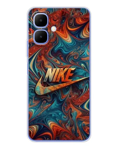 Чехол для Infinix Smart 10 с картинкой «Nike в абстракции»