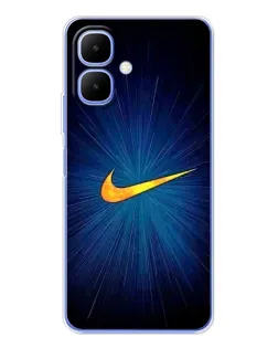 Чехол для Infinix Smart 10 с картинкой «Синий пульс Nike» Чехол для Infinix Smart 10 с картинкой «Синий пульс Nike»