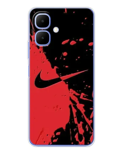 Чехол для Infinix Smart 10 с картинкой «Красные брызги Nike» Чехол для Infinix Smart 10 с картинкой «Красные брызги Nike»