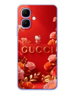 Чехол для Infinix Smart 10 с картинкой «Gucci — золотой сад»