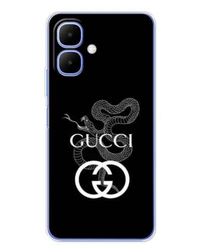 Чехол для Infinix Smart 10 с картинкой «Gucci — серебряная змея»