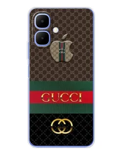 Чехол для Infinix Smart 10 с картинкой «Gucci — брендированный десерт»