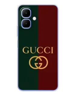 Чехол для Infinix Smart 10 с картинкой «Gucci — темно-зеленый градиент»