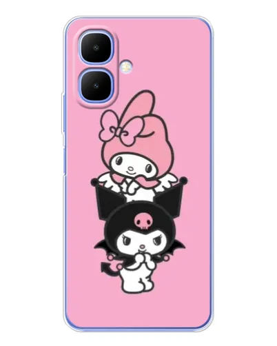 Чехол для Infinix Smart 10 с картинкой «My Melody и Kuromi» Чехол для Infinix Smart 10 с картинкой «My Melody и Kuromi»