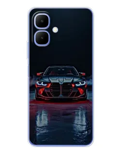 Чохол для Infinix Smart 10 з картинкою «BMW на мокрій дорозі»
