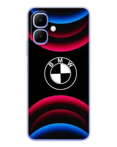 Чохол для Infinix Smart 10 з картинкою «Логотип BMW та неонові дуги» Чохол для Infinix Smart 10 з картинкою «Логотип BMW та неонові дуги»
